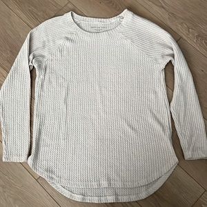 American Eagle Soft & Sexy Plush Womens Size S Long Sleeve Waffle Sweater Top